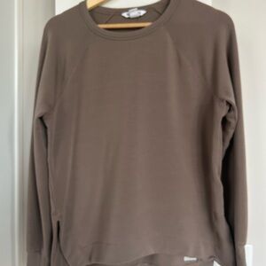 Athleta Taupe Long Sleeve Top